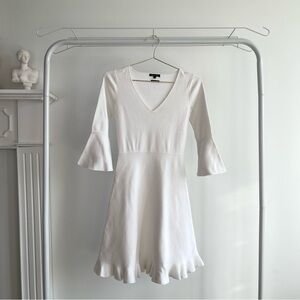Massimo Dutti White Knit Dress